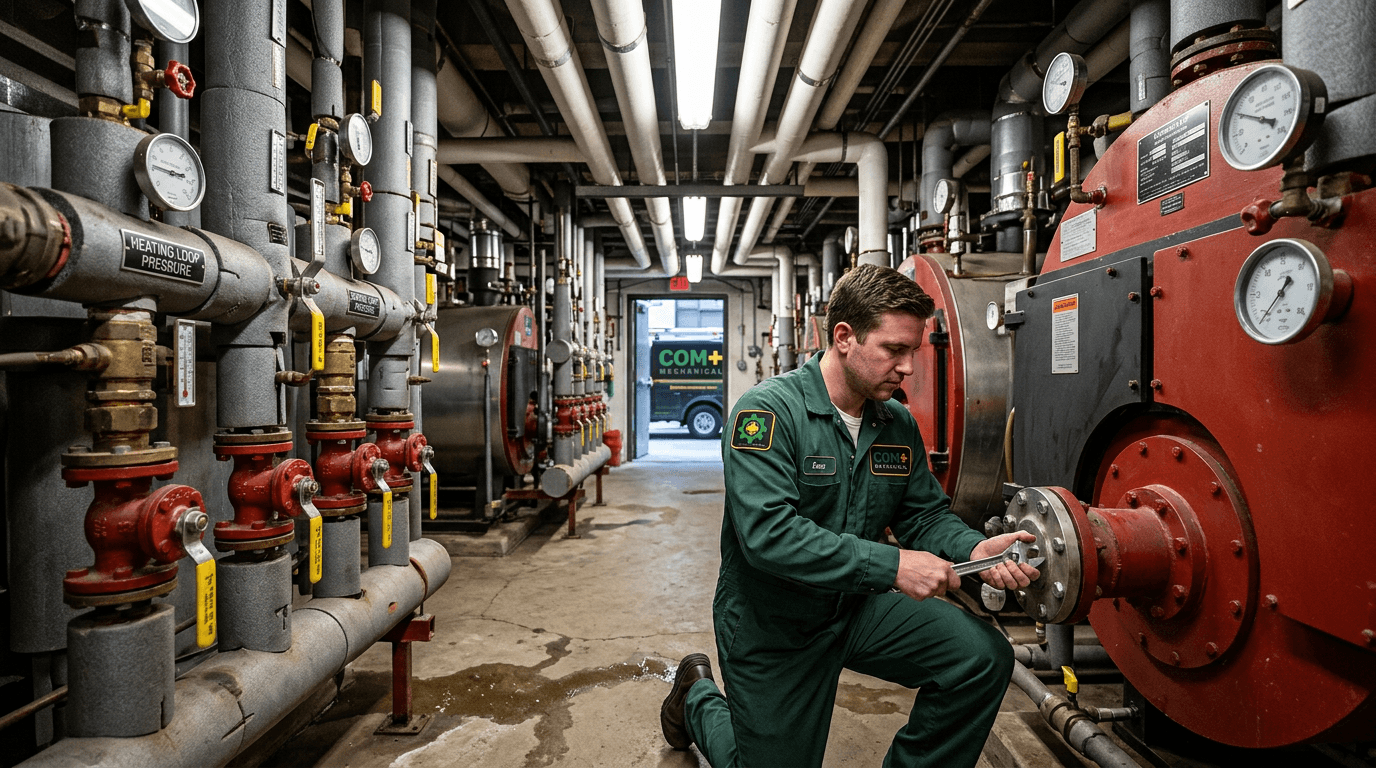 Commercial Boiler & Heating Services — Com+ Mechanical