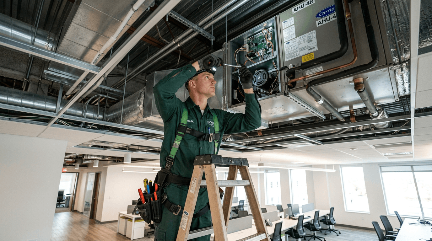 24/7 Commercial Emergency HVAC — Com+ Mechanical
